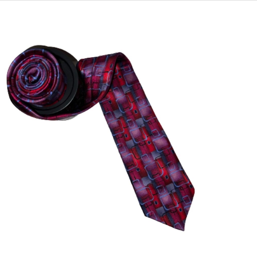 Men’s Ties - JGARCIA RETRO ABSTRACT TIE CLOWN HAMLET COLL 47 LIMITED EDITION